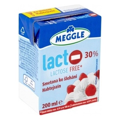 Meggle Smetana bez laktózy 30% 200 ml – Zboží Mobilmania