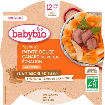 Babybio Sladké brambory s kachním masem a rozmarýnem 230 g