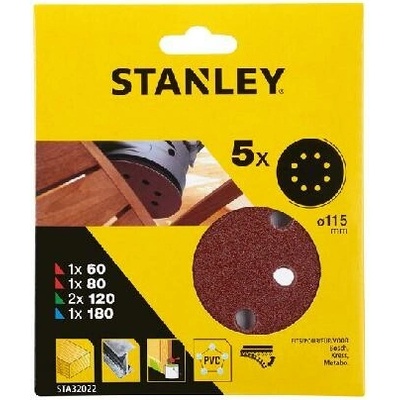 Stanley papíry pro excentrickou brusku O 115 mm