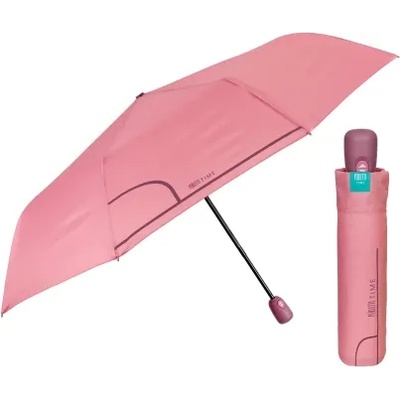 Дамски автоматичен Open-Close чадър Perletti Time 26238, Розов