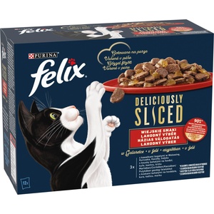 FELIX Deliciously Sliced Farm in jelly 12x80 g