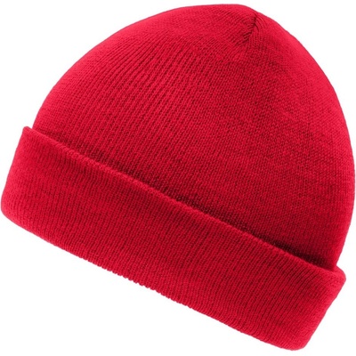 Myrtle Beach pletená zimní dětská čepice MB7501 červená