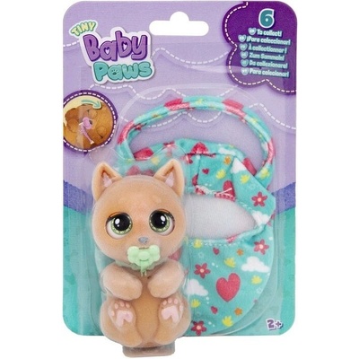 IMC Toys Roztomilý psík Tiny Baby Paws HOUND v zeleném nosítku