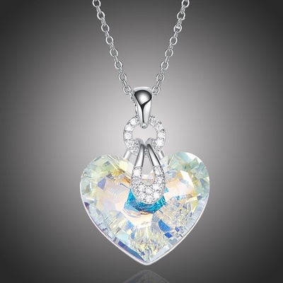 Éternelle Exkluzivní Swarovski Elements katherine srdce NH1117-P0962A Bílá/čirá