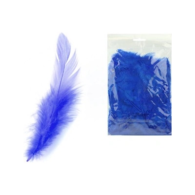 Peří barevné Luma, tmavě modré, 10g