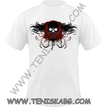 Image 1 of Fruit of the Loom Тениска - Skull fly