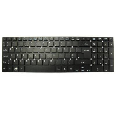Клавиатура за лаптоп Acer, съвместима със серия Aspire 5830 5755 V3-571G V3-771G, черна, без рамка, US/UK