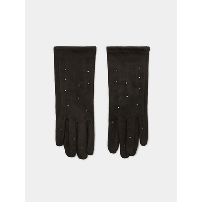 Moodo Черни дамски ръкавици с кристали Moodo Moodo | Cheren | ЖЕНИ | ЕДИН РАЗМЕР