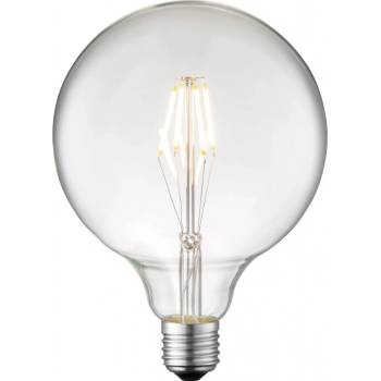 Just Light. Filam. LED žiarovka E27, G125, 420 lm, 2700 K, 4 W, číre sklo