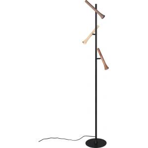 TRIO Черна LED подова лампа с метален абажур (височина 150 cm) Fiato - Trio (452010317)