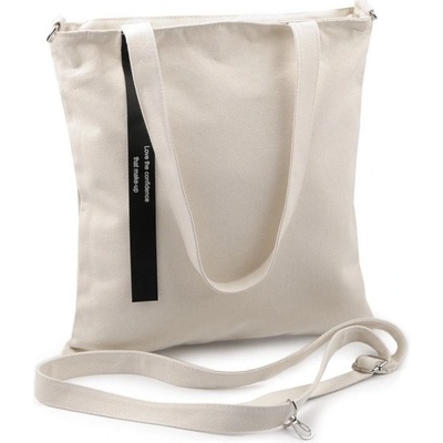 Prima-obchod Textilní taška crossbody bavlněná 33x38 cm 1 režná světlá