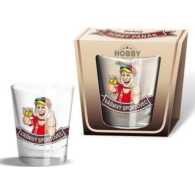 Nekupto Dárkový panák HOBBY VÁŠNIVÝ SPORTOVEC 40 ml