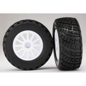 Traxxas колело 2.2/3.0", джанта Rally бяла, гума Gravel S1 (2)