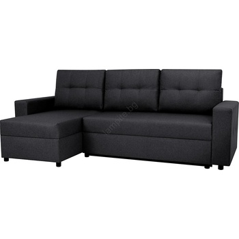 EMS Универсален ъглов диван sevilla с функция сън и склад, антрацит (mt0059)