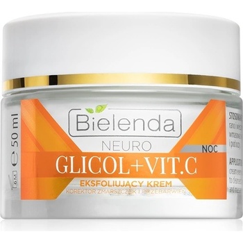 Bielenda Neuro Glicol + Vit. C noční krém s peelingovým efektem 100% Stable Vitamin C 50 ml