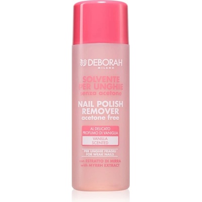 Deborah Milano Nail Polish Remover odlakovač na nehty bez acetonu s vanilkovou vůní 120 ml