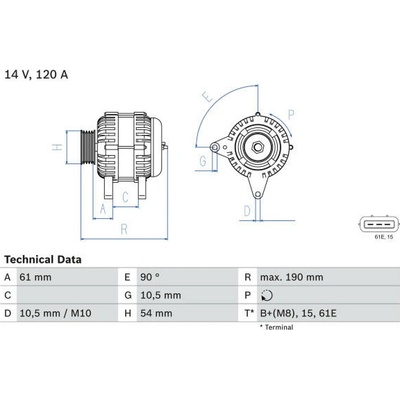 generátor BOSCH 0 986 044 841