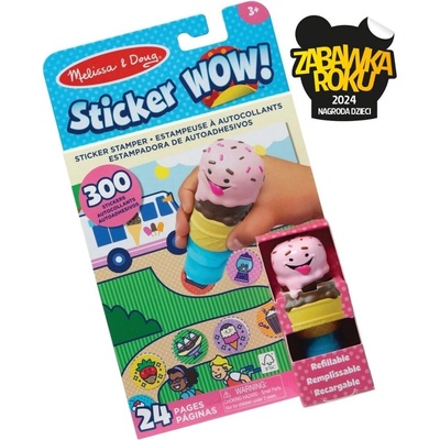 Sticker Wow knižka a pečiatka s nálepkami zmrzlina