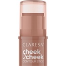 Claresa Cheek 2 Cheek 01 Neutral Sand Krémový bronzer v tyčinke 6 g