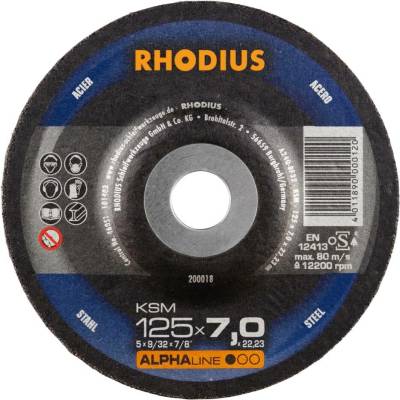 RHODIUS Brusný kotouč KSM 125 x 7,0 x 22,23 ALPHAline