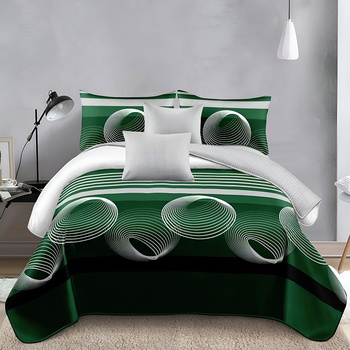 EmonaMall Двулицево спално бельо EmonaMall, 6 части - Модел S17719 (S17719-33333d)