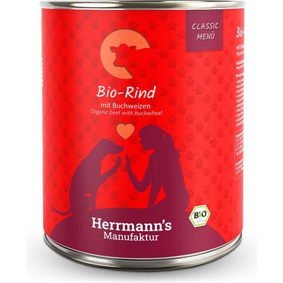 Herrmann's Bio Hovězí s pohankou 800 g