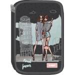 Eurocom Несесер Street Pisa, 2 ципа, пълен, 21x13x5 cm (24459-А-PISA)