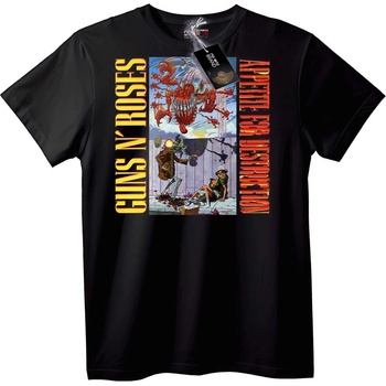 NOONEBRAND Тениска Guns N' Roses Appetite for Destruction - 4XL, Black