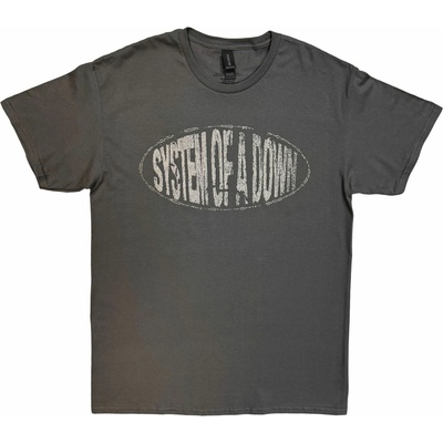 System of a Down Stretched Logo šedé