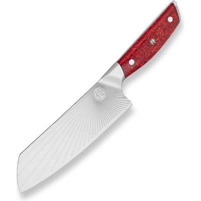 Dellinger Нож Сантоку SANDVIK RED NORTHERN SUN 18, 5 см, Dellinger (DNGRKH204)