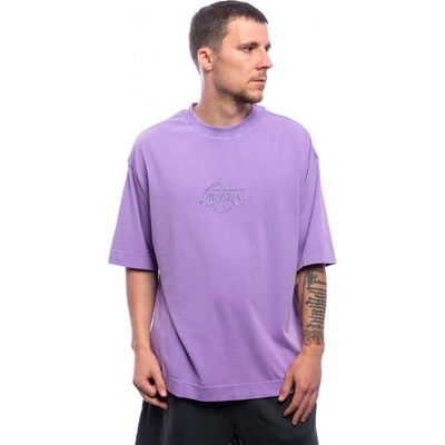 New Era triko NBA Washed Box Tee LA Lakers Mauve