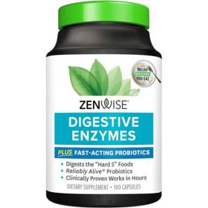 Zenwise Digestive Enzymes | Plus Fast Acting Probiotics [100 капсули]