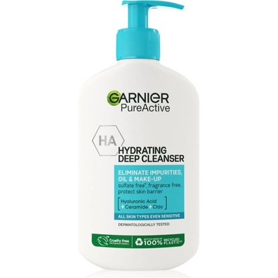 Garnier Pure Active овлажняващ почистващ гел против несъвършенства на кожата 250ml