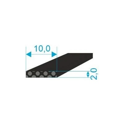 020210 Profilové těsnění 2x10 plné – Zbozi.Blesk.cz