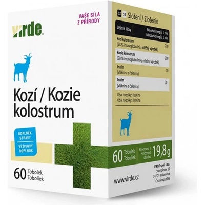 VIRDE Коластра (от козе мляко) 200 mg x 60 капсули | Virde (RE_353669 (DSN294) VIRDE)