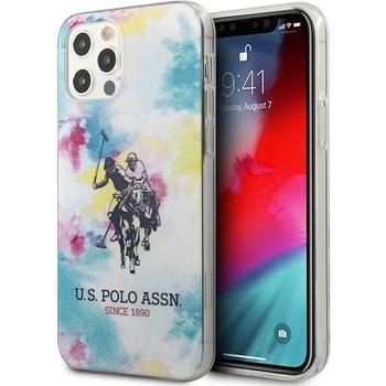 U. S. Polo Assn Калъф за телефон US Polo USHCP12MPCUSML Tie & Dye Collection за iPhone 12 Pro/ iPhone 12, многоцветен (KXG0016275)