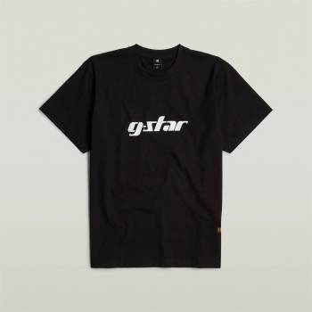 Image 1 of G Star Тениска G Star Cursive T-Shirt - Dk Black