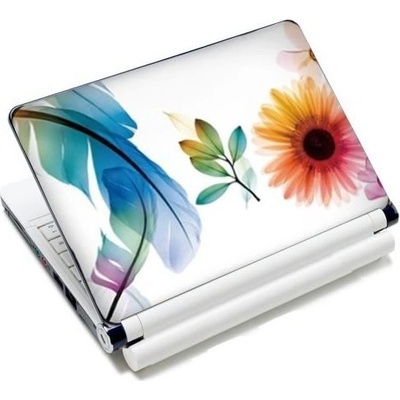 Huado samolepka, skin na notebook 12"-15,6" Pierko a kvetinky Huado K15-3388