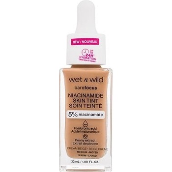 Wet n Wild Bare Focus Niacinamide Skin Tint lehký hydratační make-up Medium 32 ml