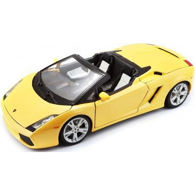 Bburago Lamborghini Gallardo Spyder metalíza žlutá 1:18