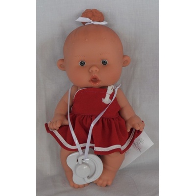 Marina & Pau holčička Viky v červených šatech Nenotin Nenotin 21 cm