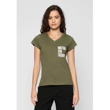Mister Tee Тениска Ladies Waiting For Friday Box Tee olive XSUB-MT2517-00176 - Камуфлаж, размер XL