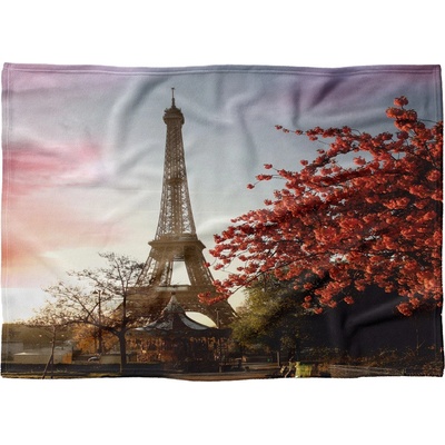 Impar fleece deka Eiffelovka Podšití beránkem NE 200x140