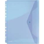 DONAU Калъф за документи a4, pp, патент, с щипка, donau, син 8540001pl-10 (8540001pl-10)