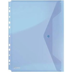 DONAU Калъф за документи a4, pp, патент, с щипка, donau, син 8540001pl-10 (8540001pl-10)