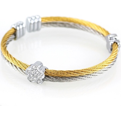 MPM ocelový z chirurgické oceli Bracelet 7362 bicolor gold silver