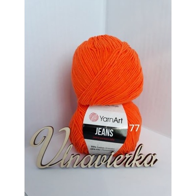 YarnArt Jeans 77 Oranžová
