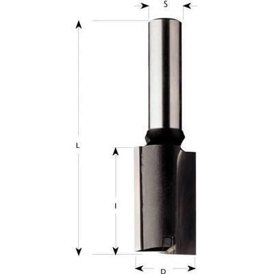 CMT Orange Tools CMT | Drážkovací a závrtávací fréza / stopka Ø12 mm Fréza C174: Ø10×35 / stopka Ø12 mm / L 90 mm