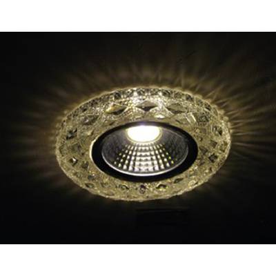 ЛУНА VITO PALACE-10 GU5.3 MR16 + 3W 180Lm 4200K Φ100x22мм ВГР. МОНТАЖ ХРОМ СТЪКЛО (2012360)