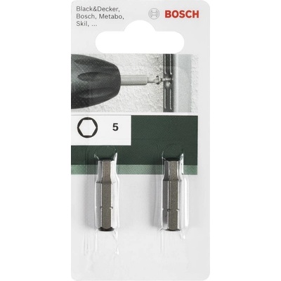 BOSCH Bit šroubovací standardní HEX 2 2ks